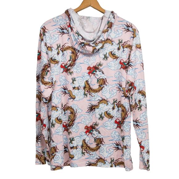 Original Gravity Streetwear Dragon Allover Print Shirt Mens Size Large - Picture 2 of 6